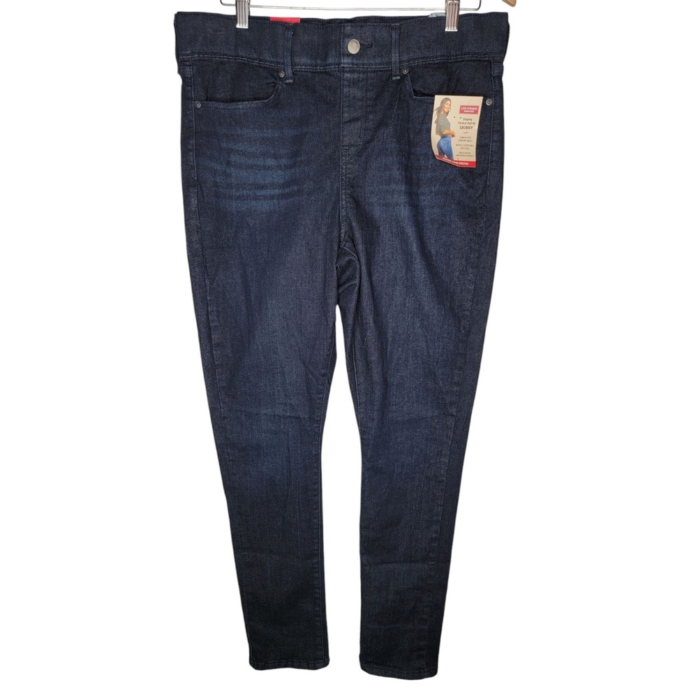Levis Strauss Signature Shaping Perfect Pull-On Skinny Super Stretch Size 14 W32